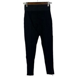 Zara Basic Black High Rise Riding Ponte Leggings S